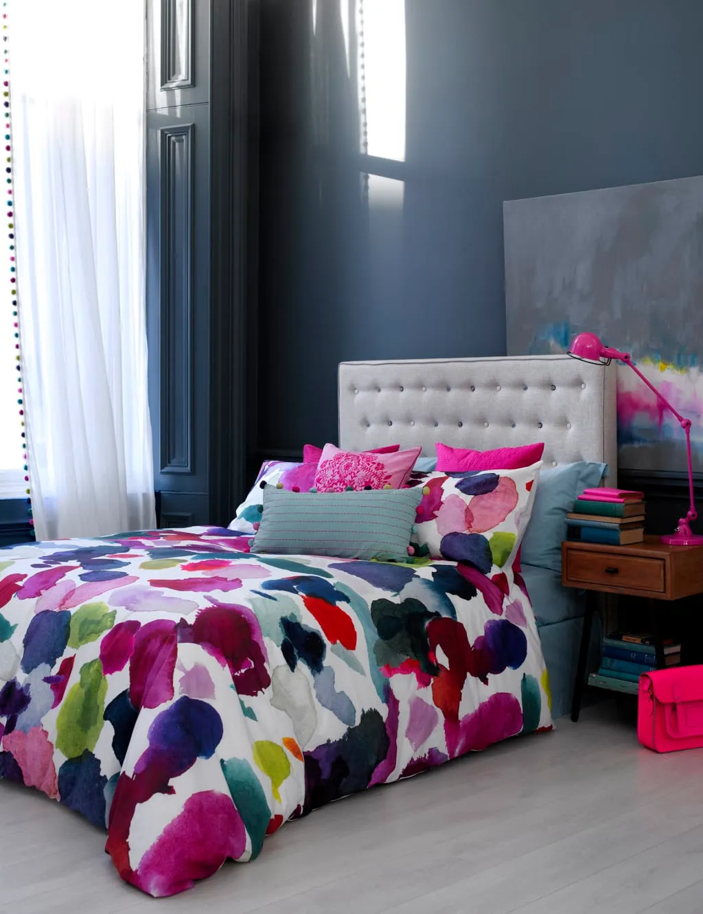 Single Bedding Set Abstract Print - Multi, Cotton image