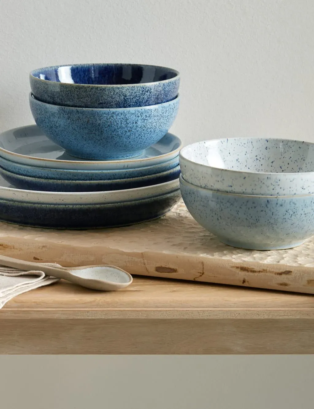 12-Piece Dinner Set - Blue Mix, Stoneware image