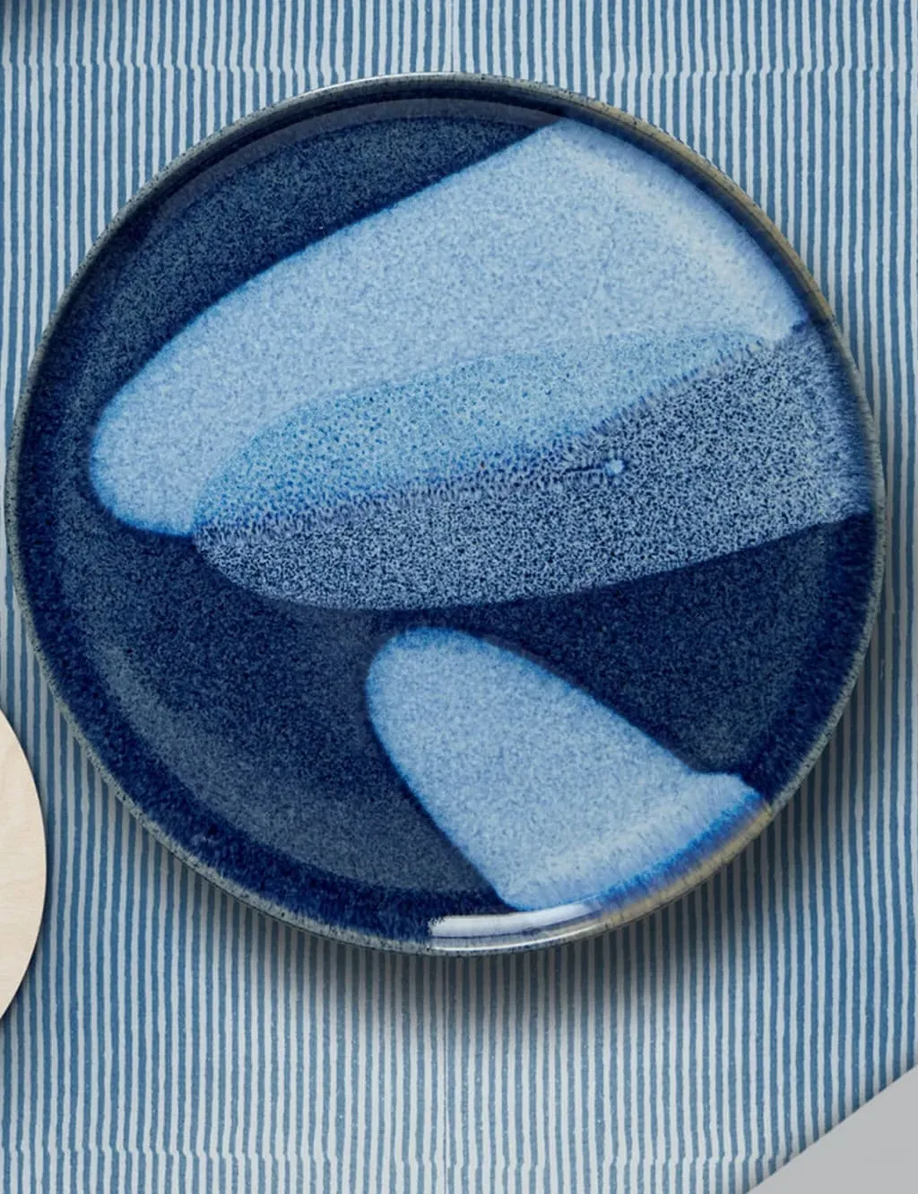 Abstract Platter - Blue, Stoneware image