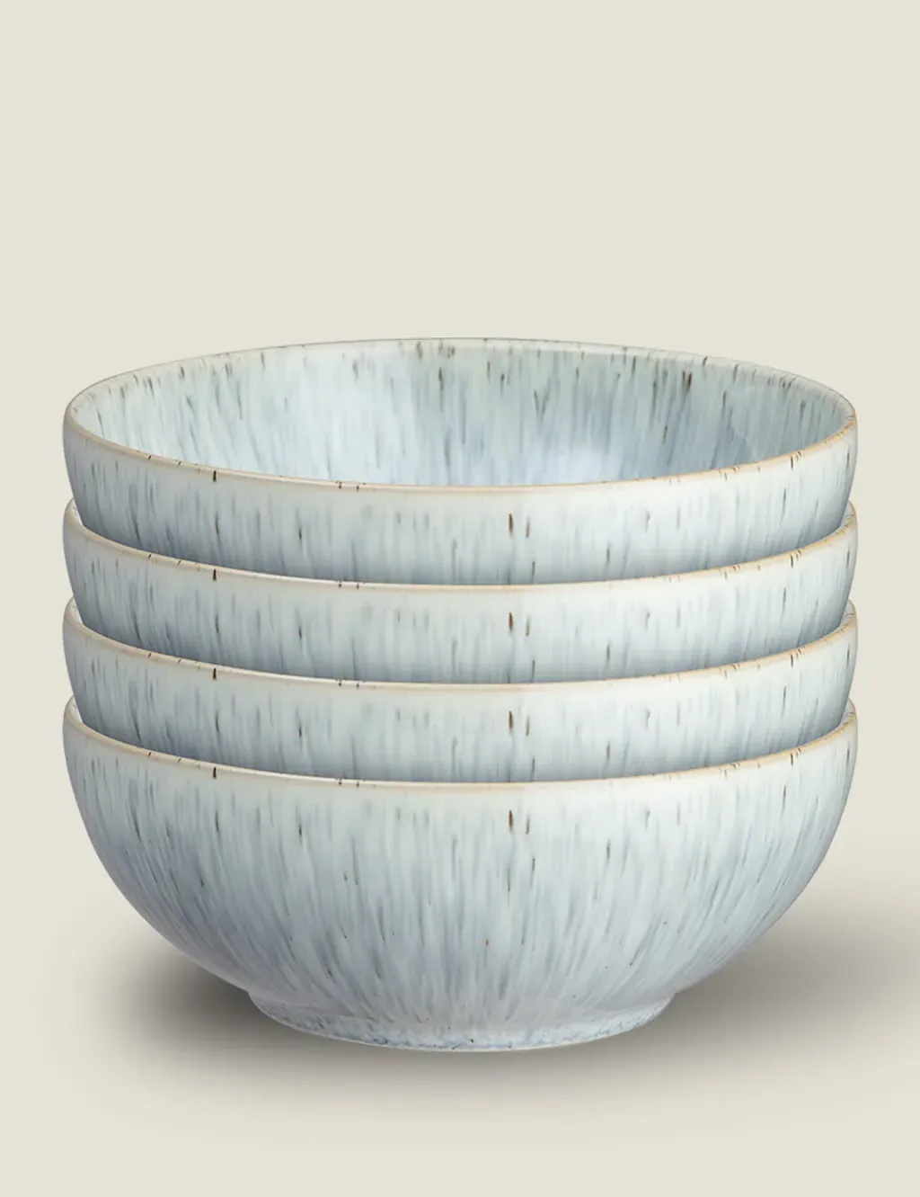 Set of 4 Cereal Bowls - Blue Mix, Stoneware image