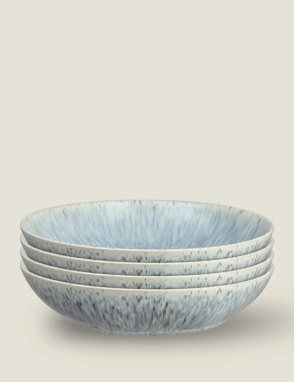 Set of 4 Pasta Bowls Speckle - Blue Mix, Stoneware image