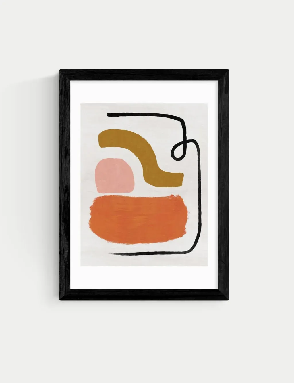 A1 Framed Art Abstract Print - Black Frame