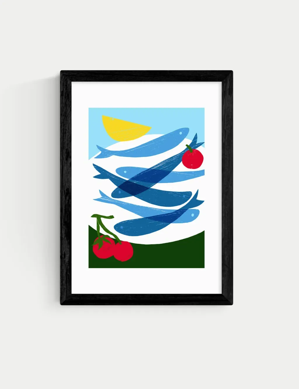 A1 Framed Art Print - Black