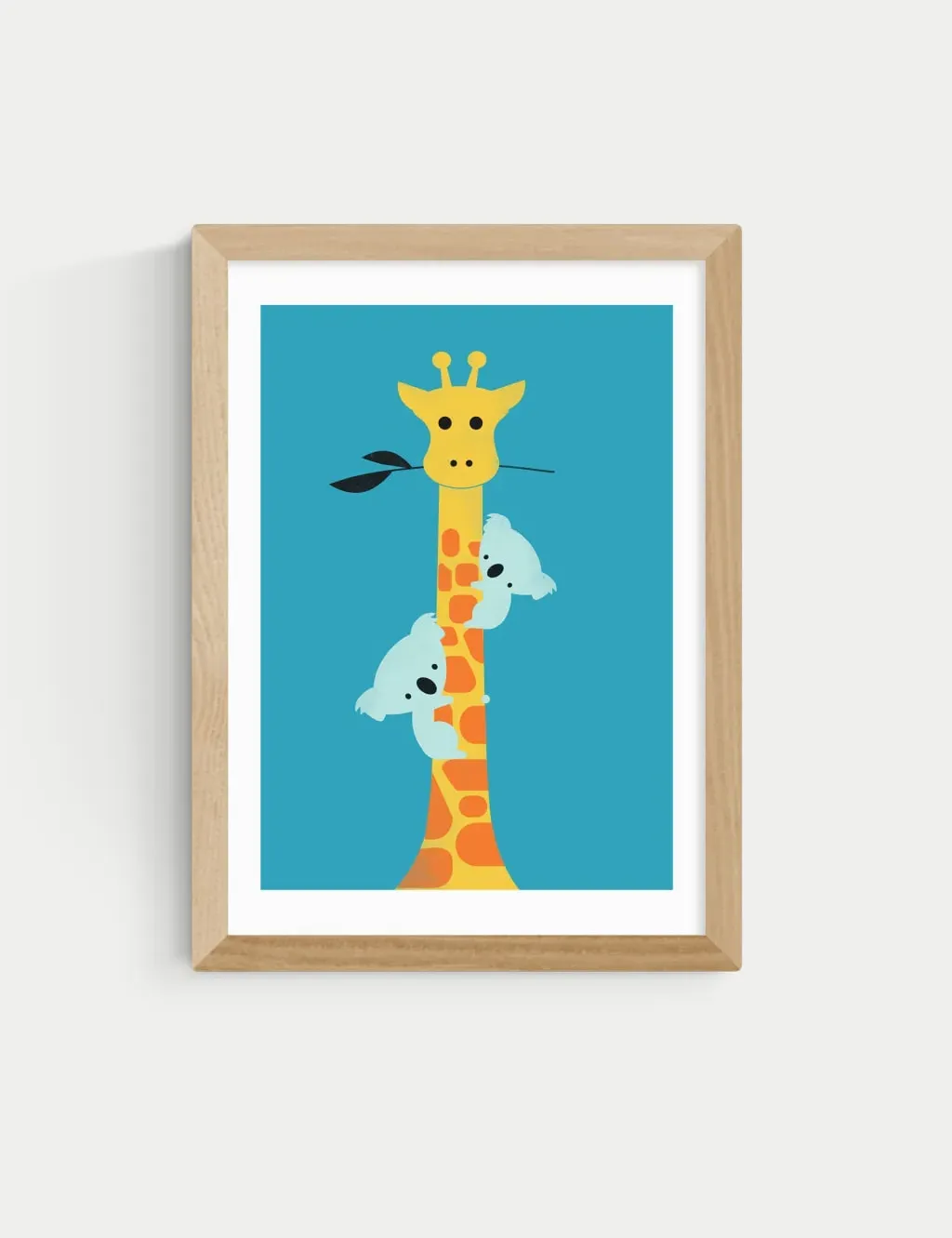 A2 Framed Art Print - Natural Frame