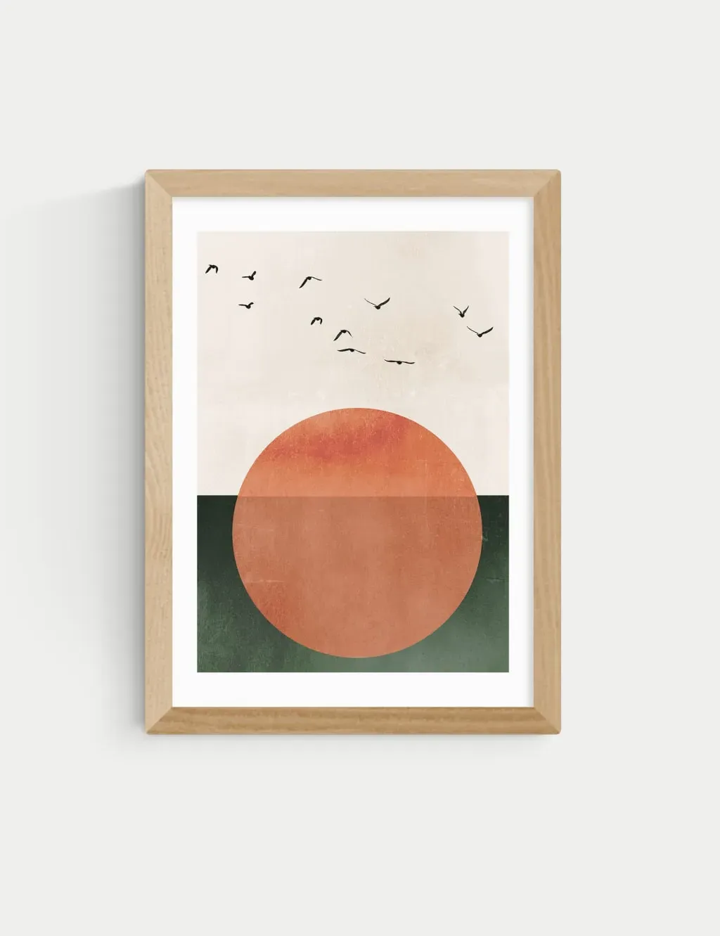 A2 Framed Art Print - Natural