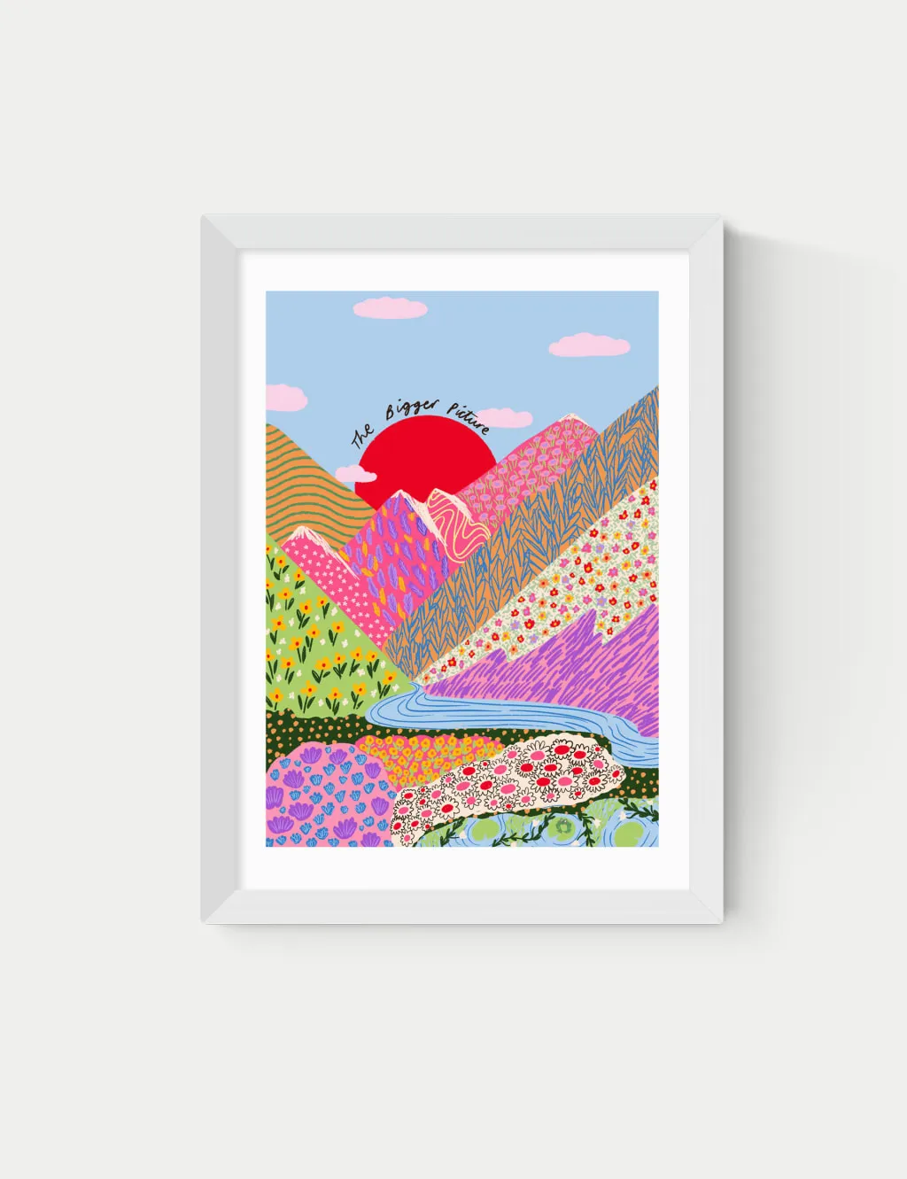 A3 Framed Art Print - White Frame image