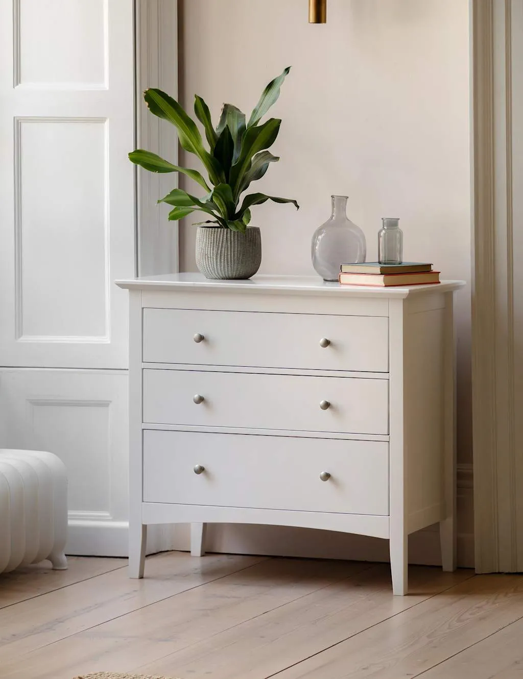 3 Drawer Chest - Soft White, Wood image