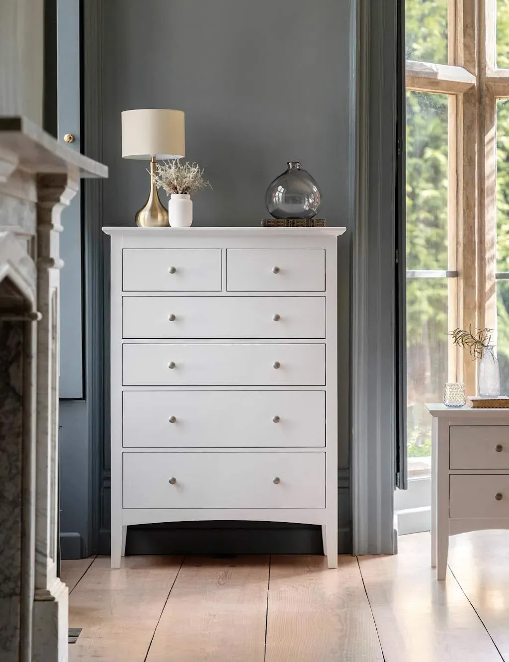6 Drawer Chest - Soft White, Wood