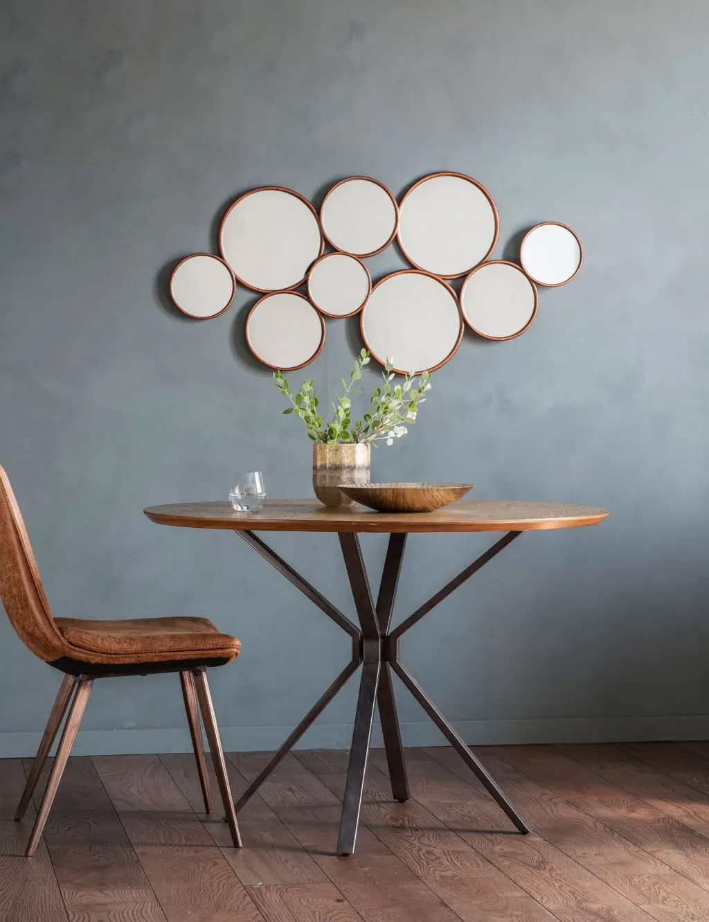 Extra Large Wall Mirror Multi-Circle - Copper