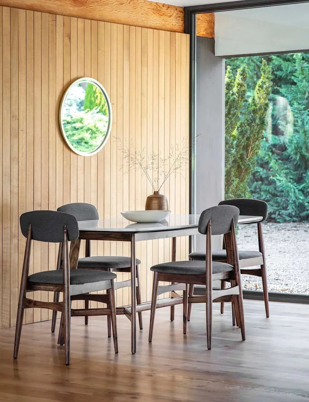 Rectangle Dining Table - Dark Brown, Marble