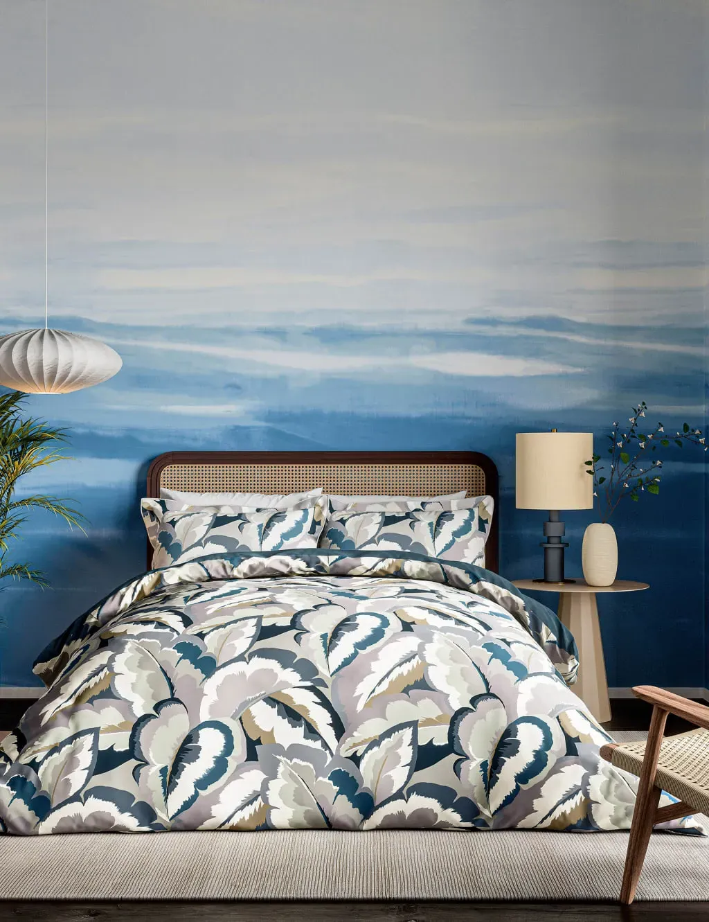Double Bedding Set - Blue Mix, Cotton Sateen image