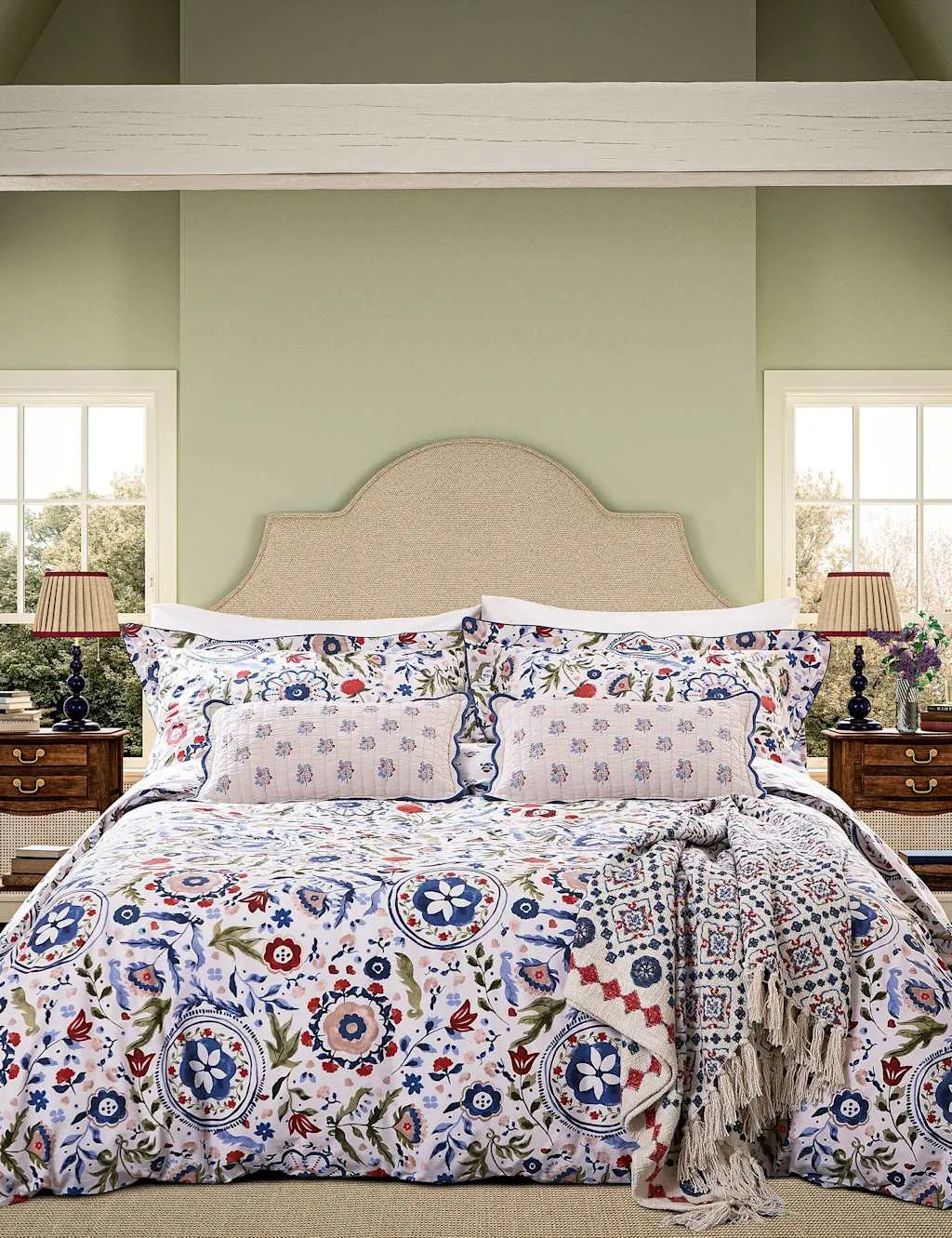 Single Bedding Set Festival Flowers - Navy Mix image