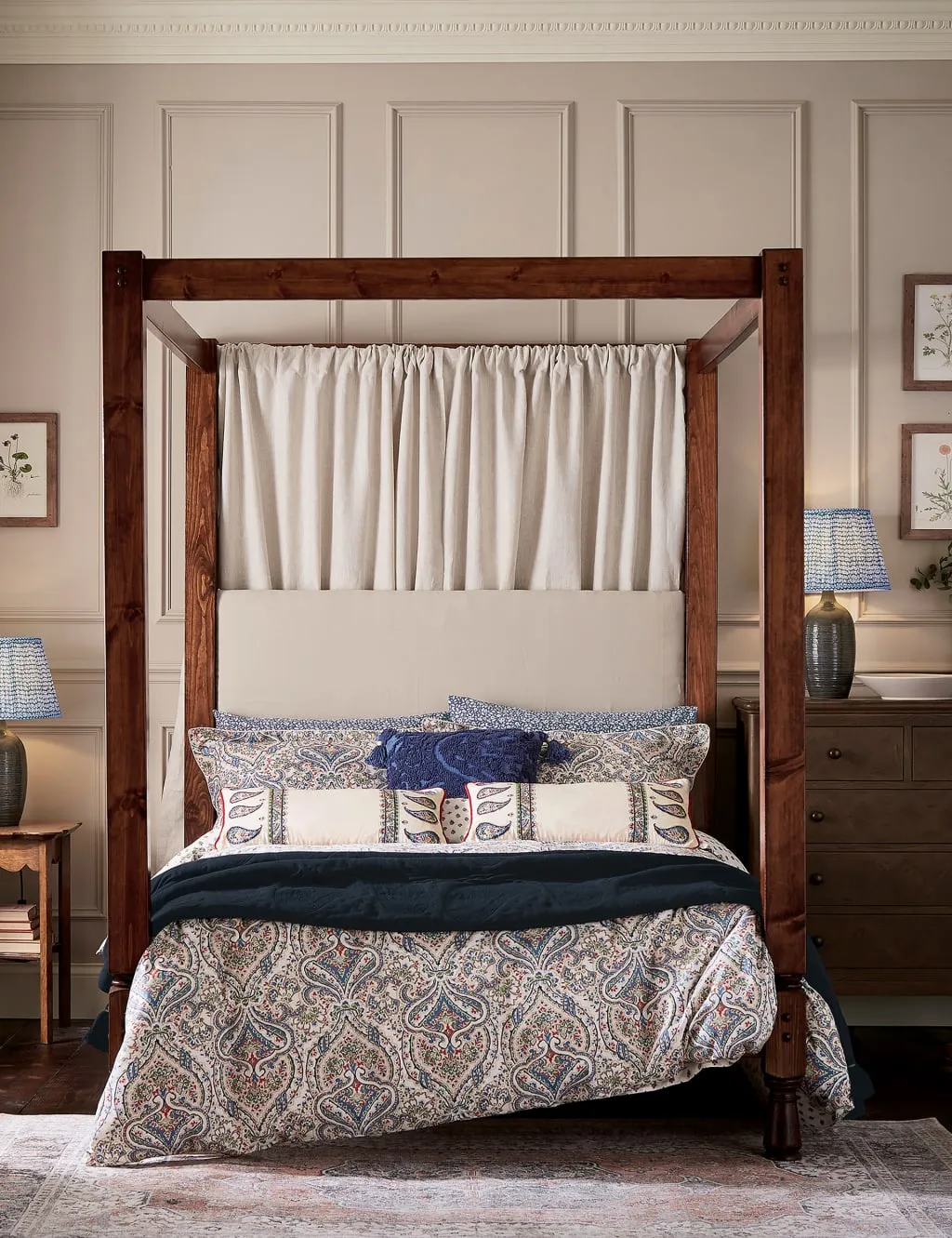 Single Bedding Set Paisley - Multi, Cotton