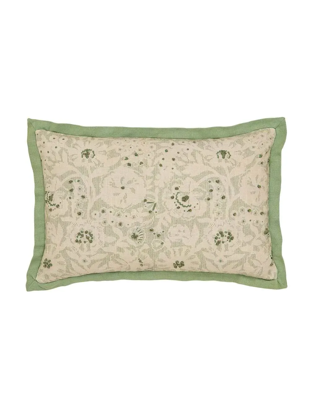 Square Cushion Tapestry Design - Green Mix image