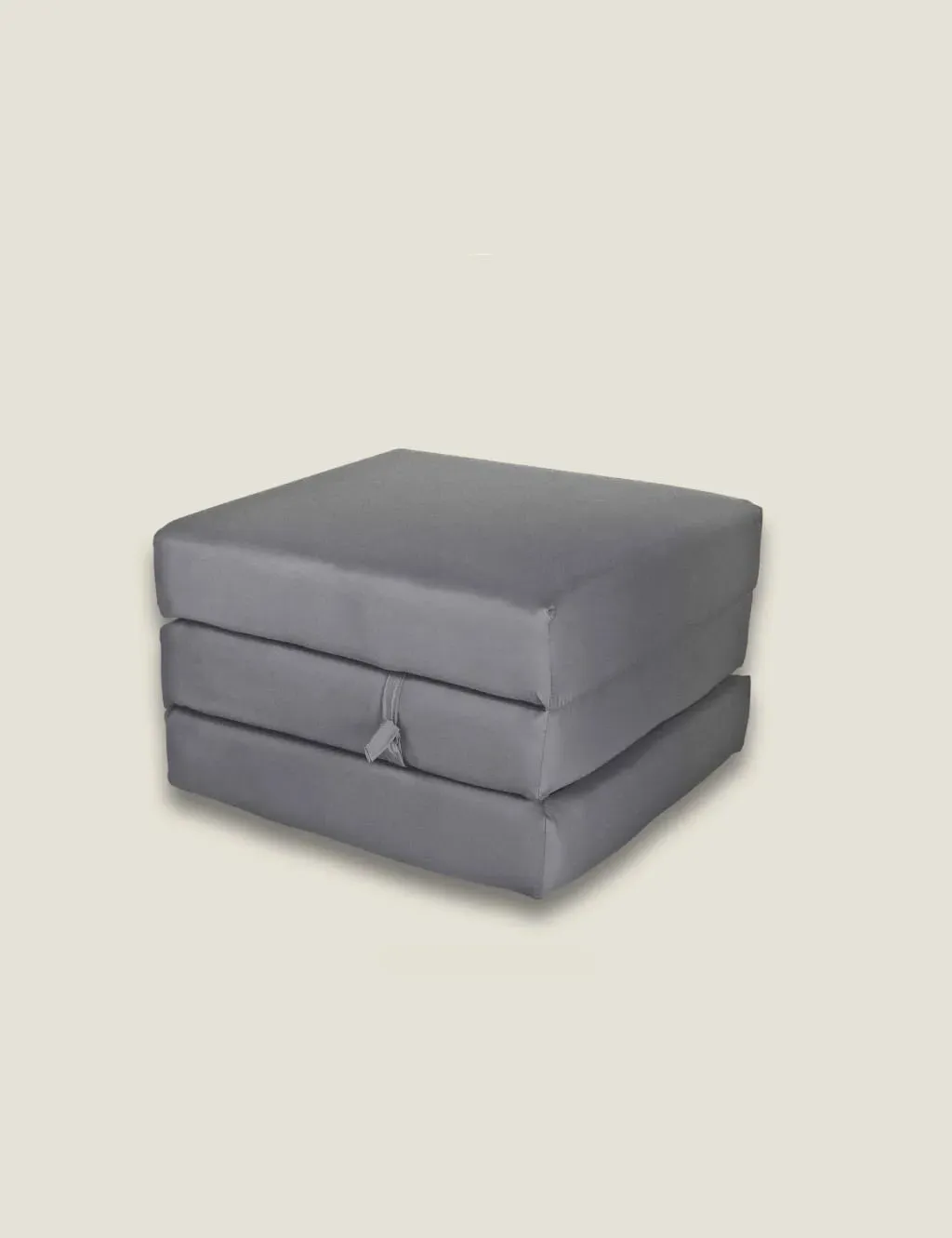 Single Cube Chairbed with Foam Fill - Grey image