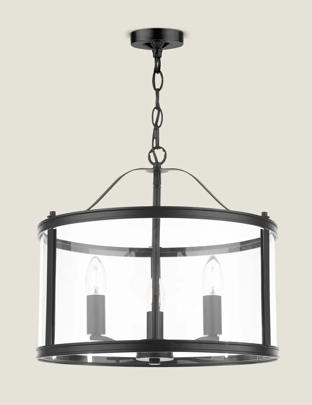 3-Light Pendant Light - Black image