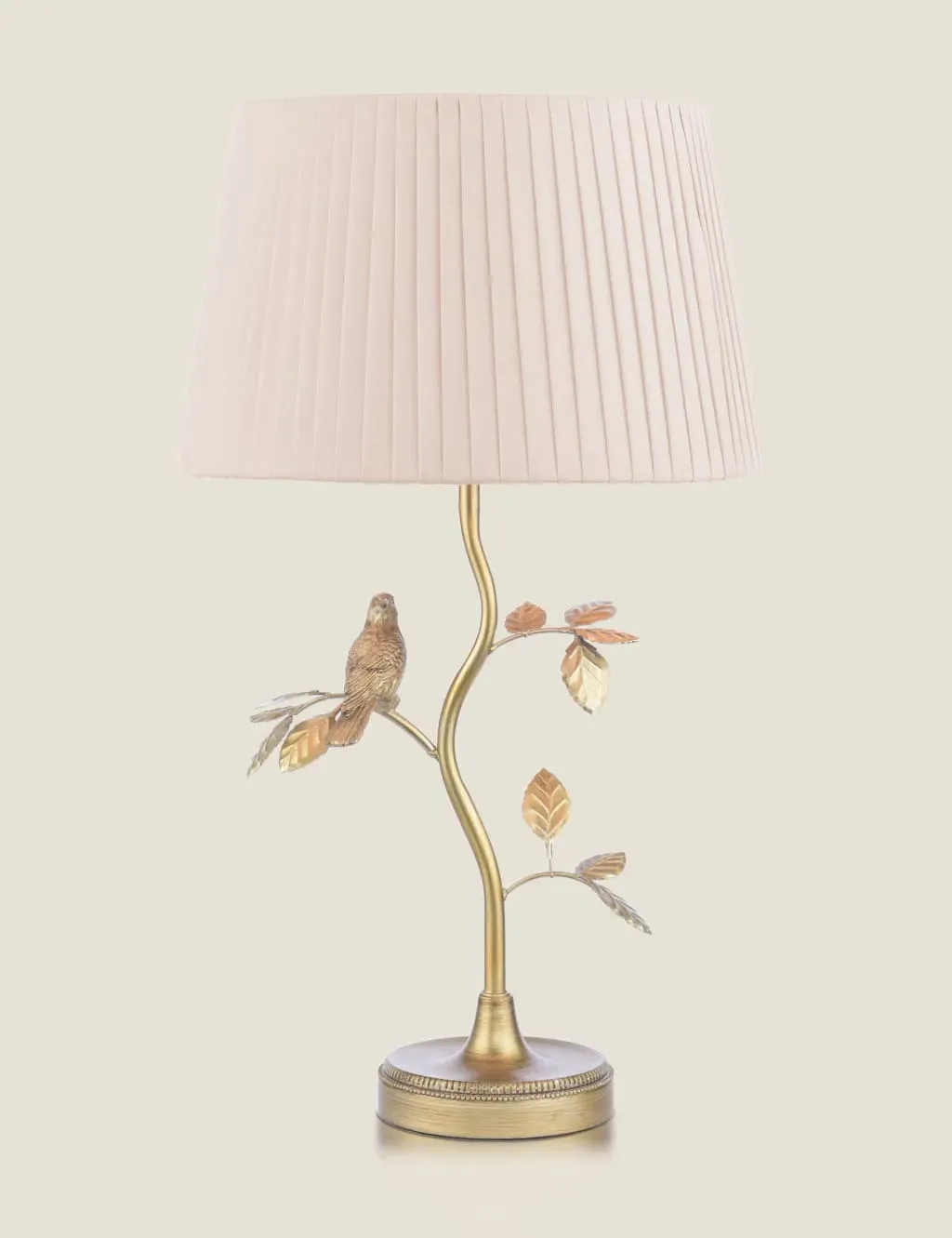 Bird Branch Table Lamp - Antique Brass, Metal