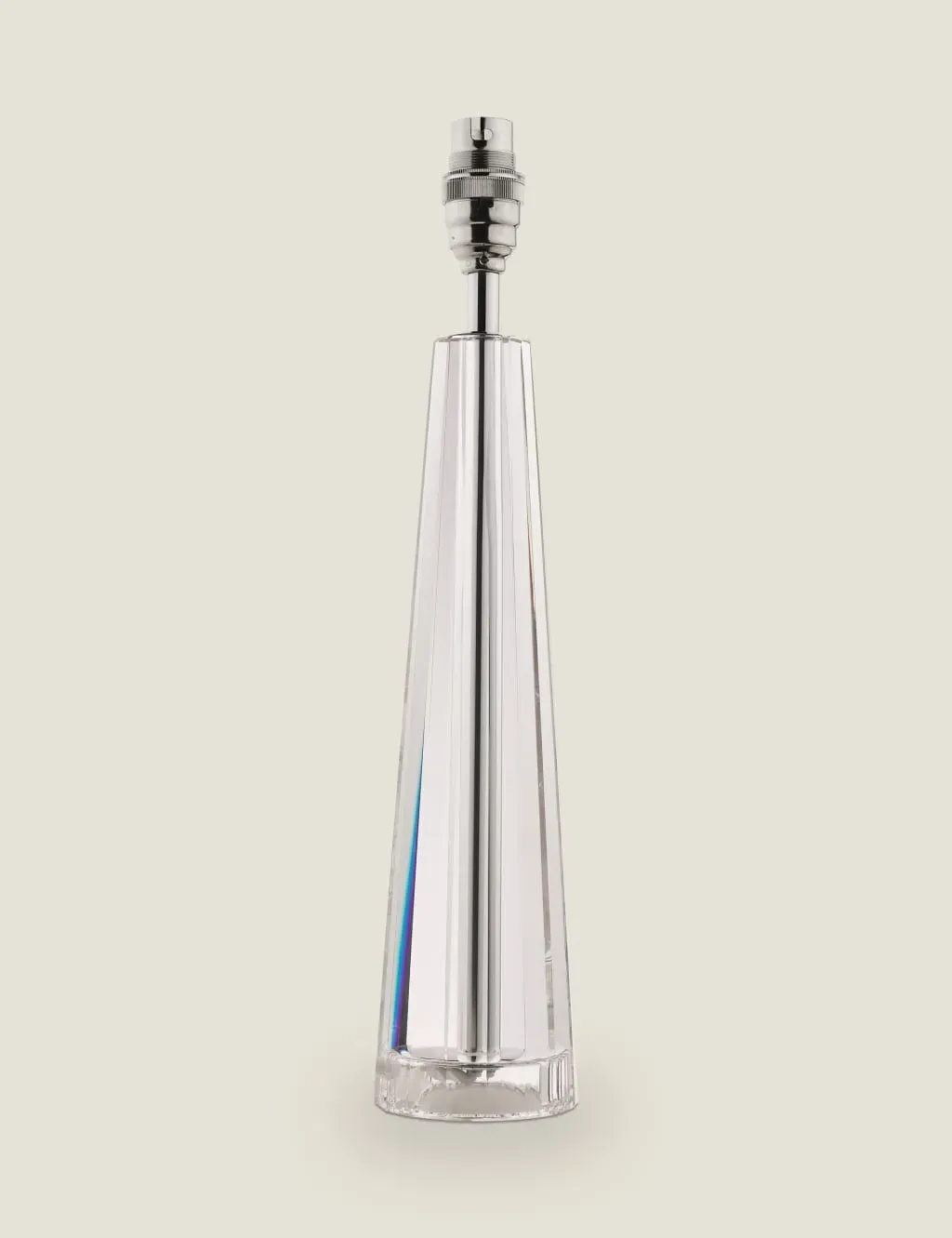 Crystal Table Lamp Base - Silver, Glass image