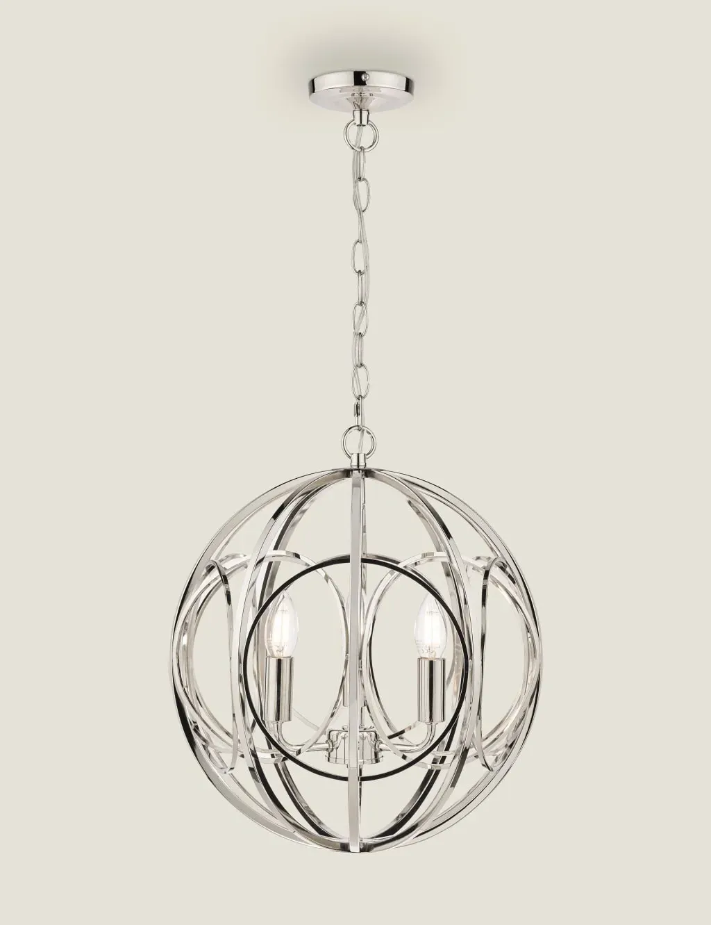 Orbital Pendant Light - Silver, Steel