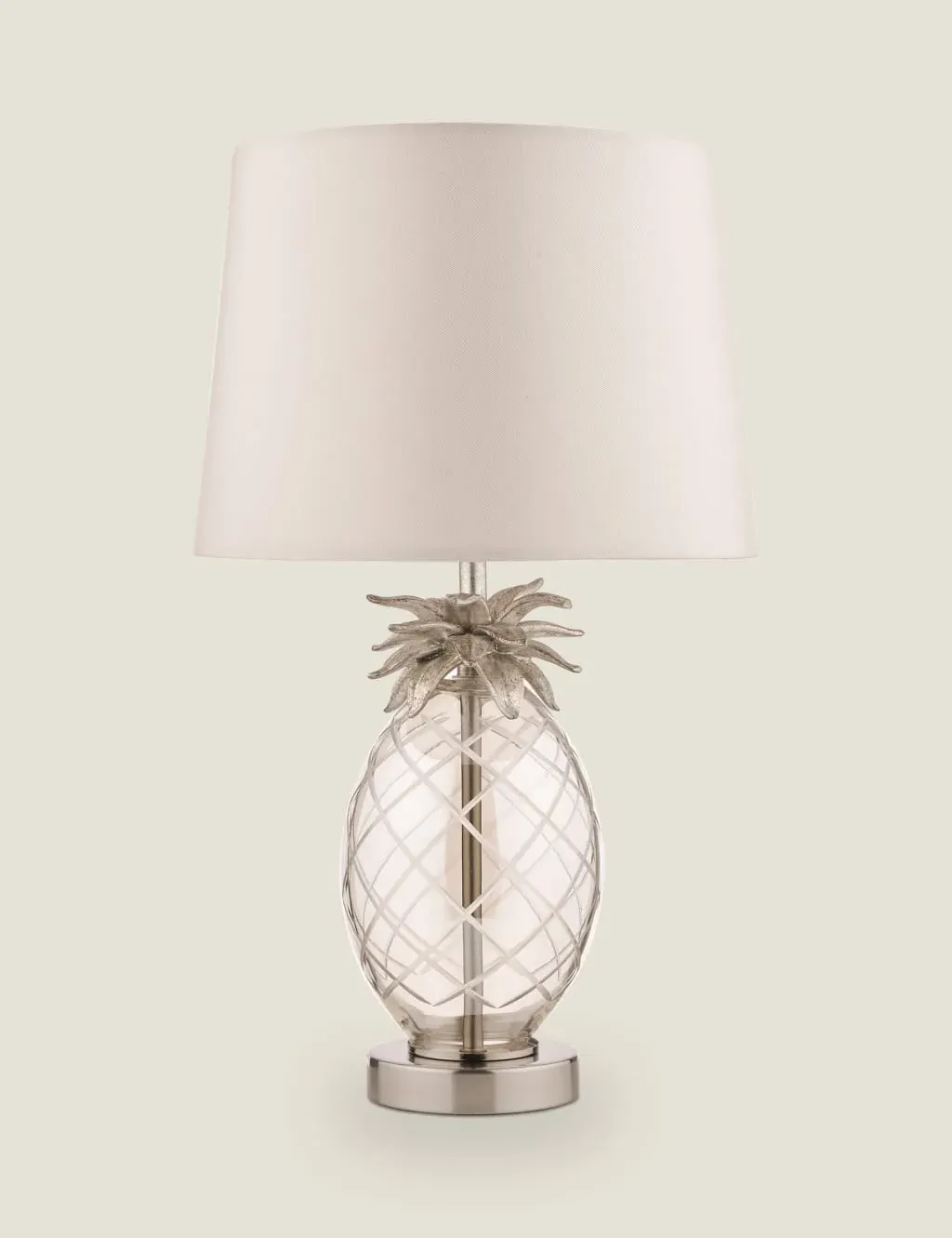 Pineapple Table Lamp - Champagne, Glass