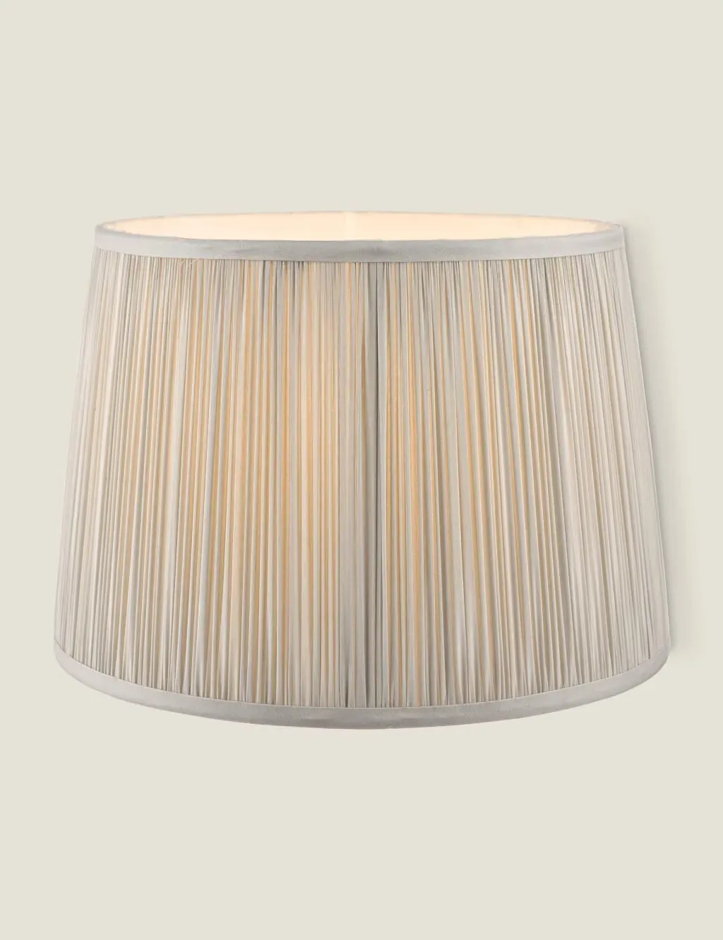Pleated Lamp Shade - Silver, Silk image