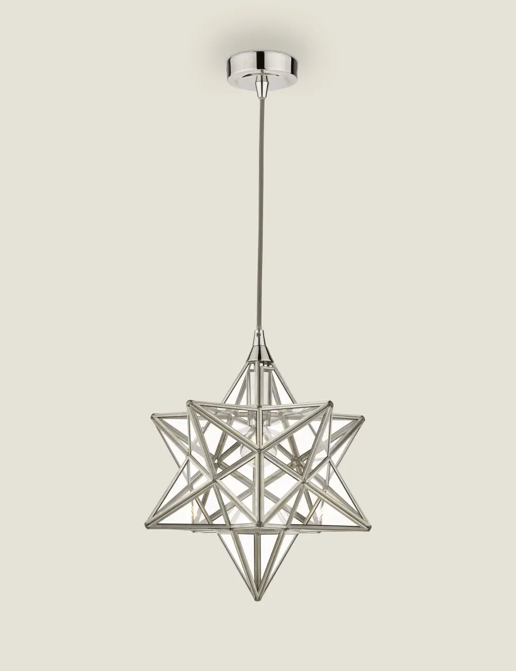 Star Small Pendant Light - Silver, Metal image