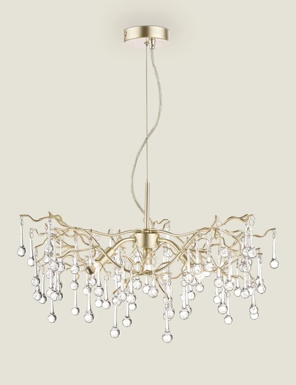 Willow Pendant Light - Champagne, Steel image