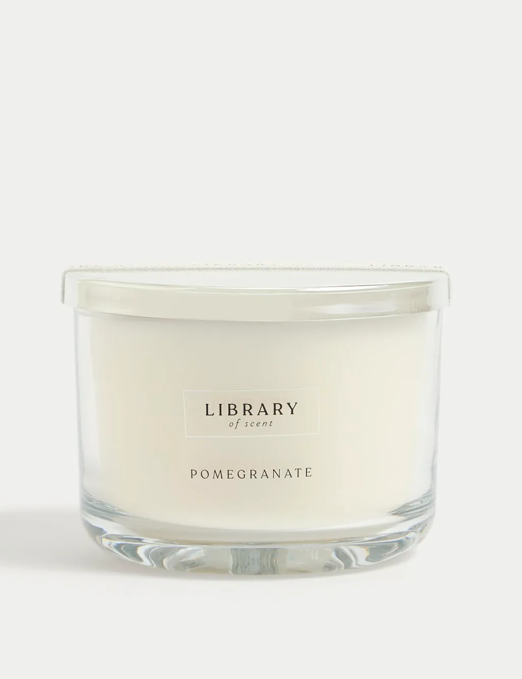 3-Wick Candle Pomegranate Scent - White Mix image