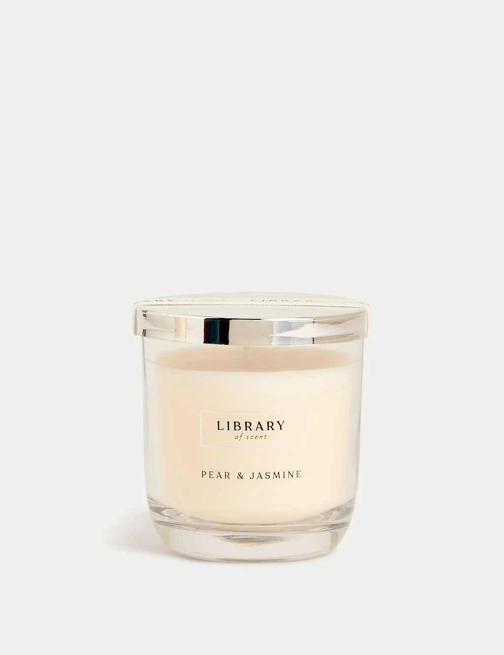 Scented Candle Pear & Jasmine - White Mix, Glass image