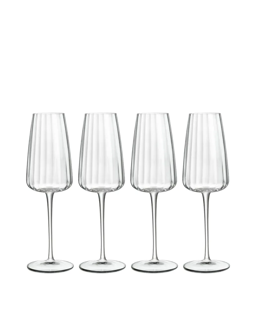 4-Piece Champagne Flute Set - Clear Glass image