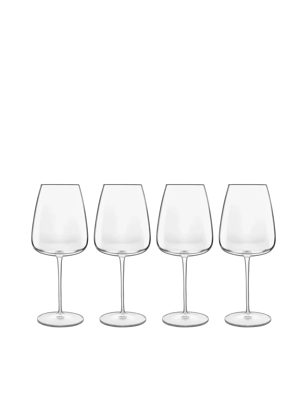 4-Piece Red Wine Glass Set - Clear Glass