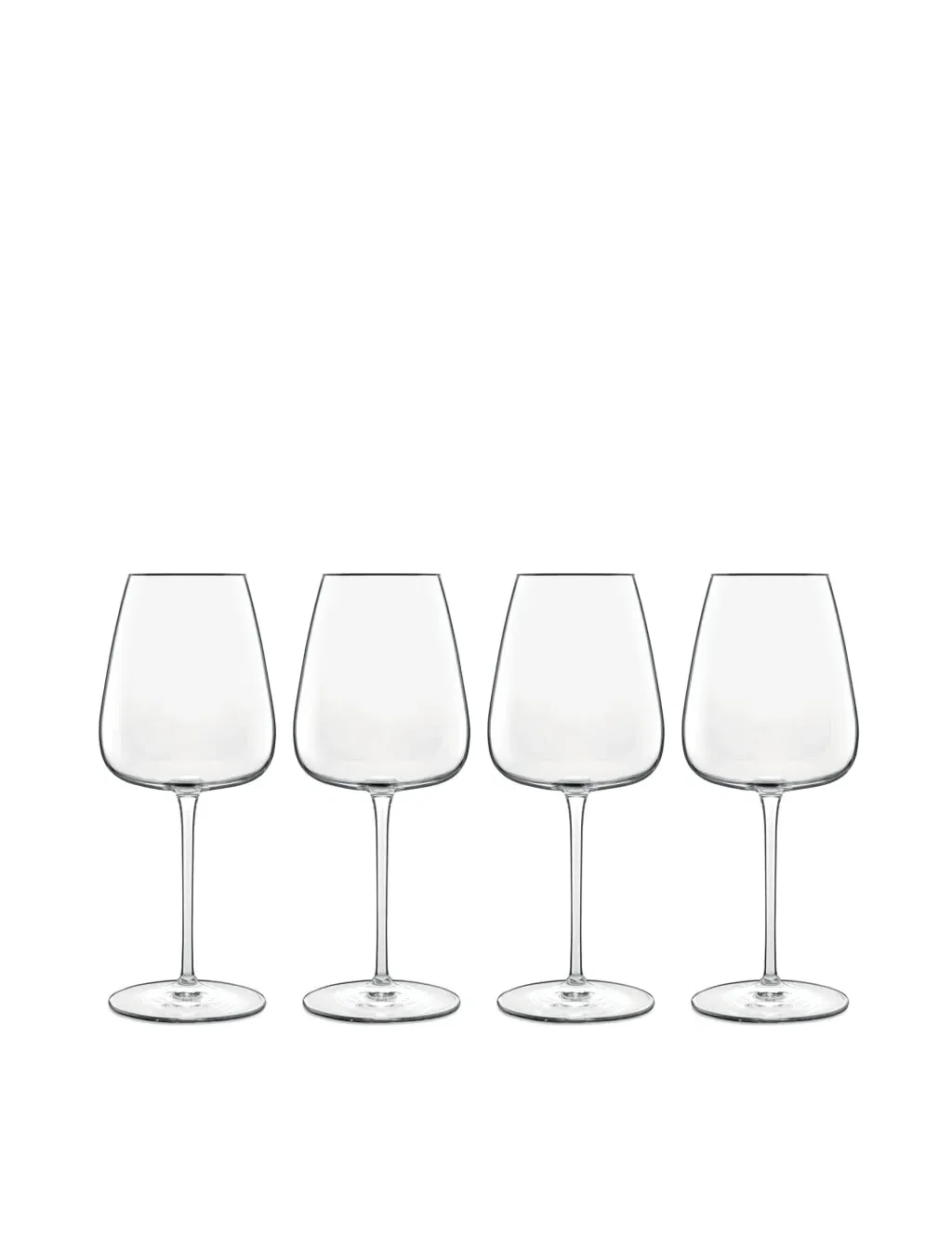 4-Piece White Wine Glass Set - Clear Glass