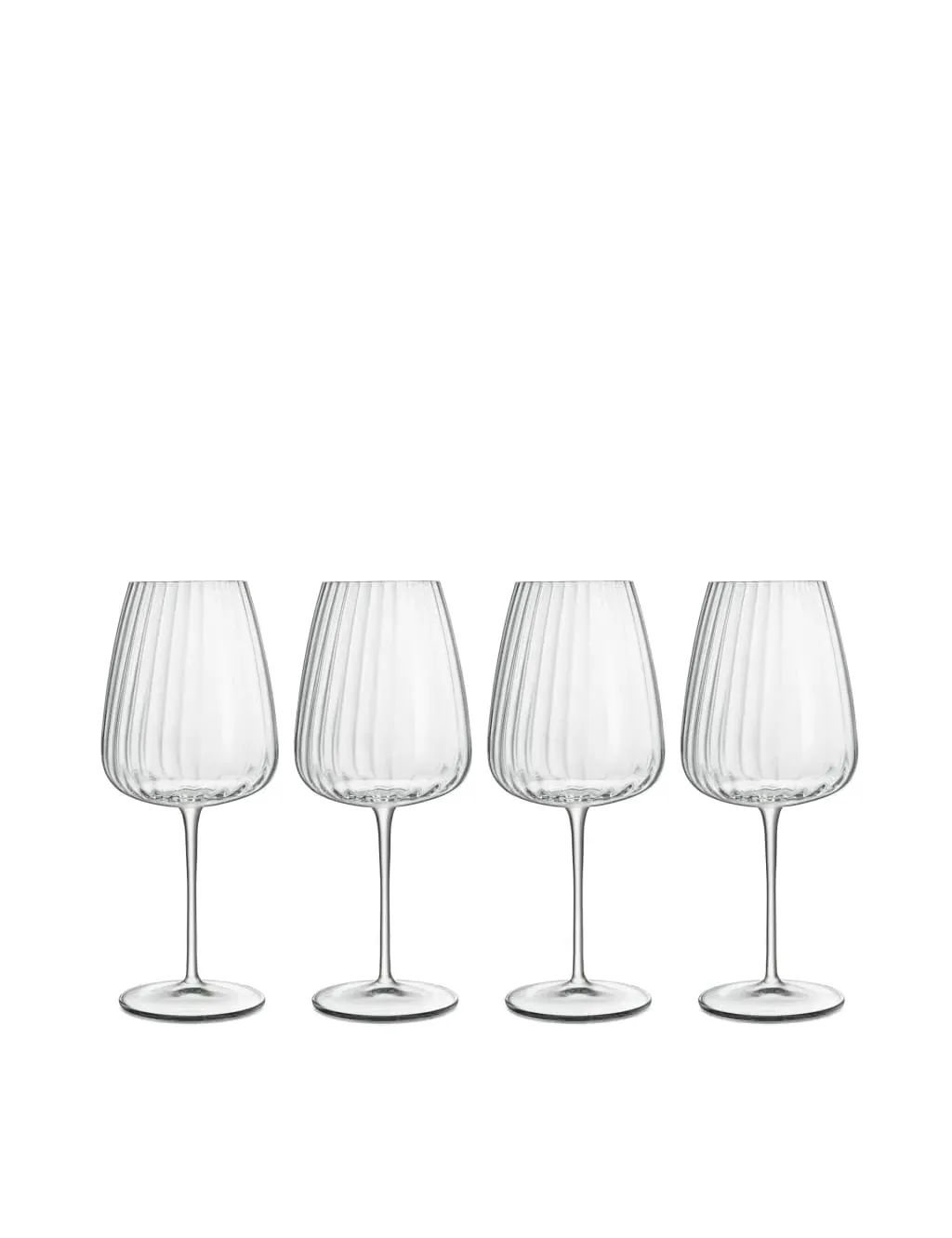 Set of 4 Red Wine Glasses - Clear, Glass image