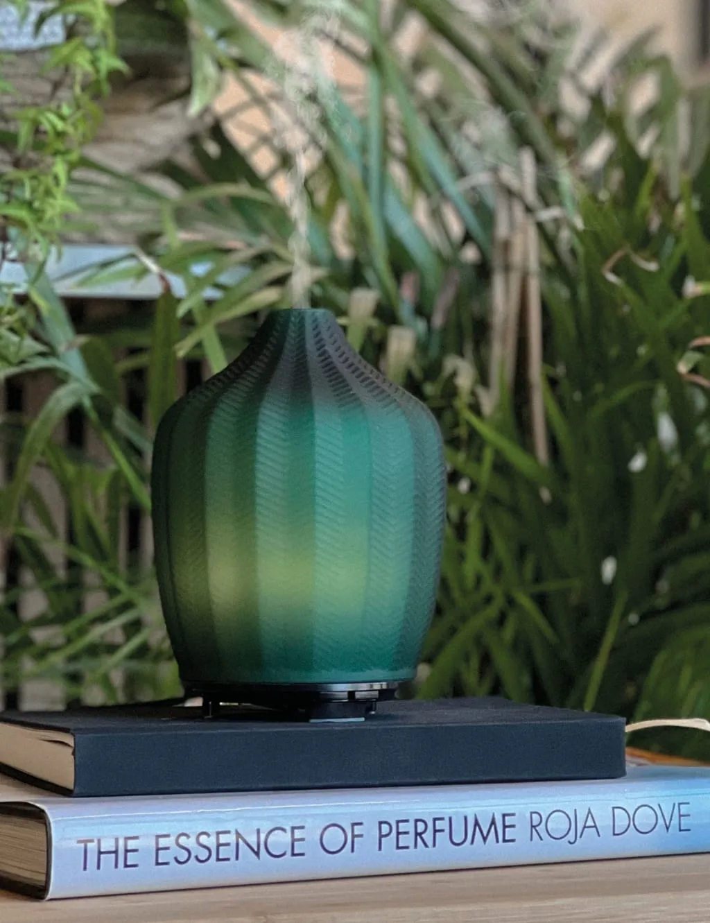 Fern Aroma Electric Diffuser - Forest Green, Glass image