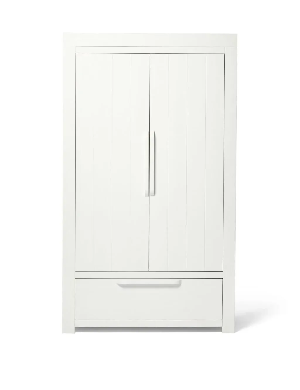 Franklin Wardrobe with Rails - White