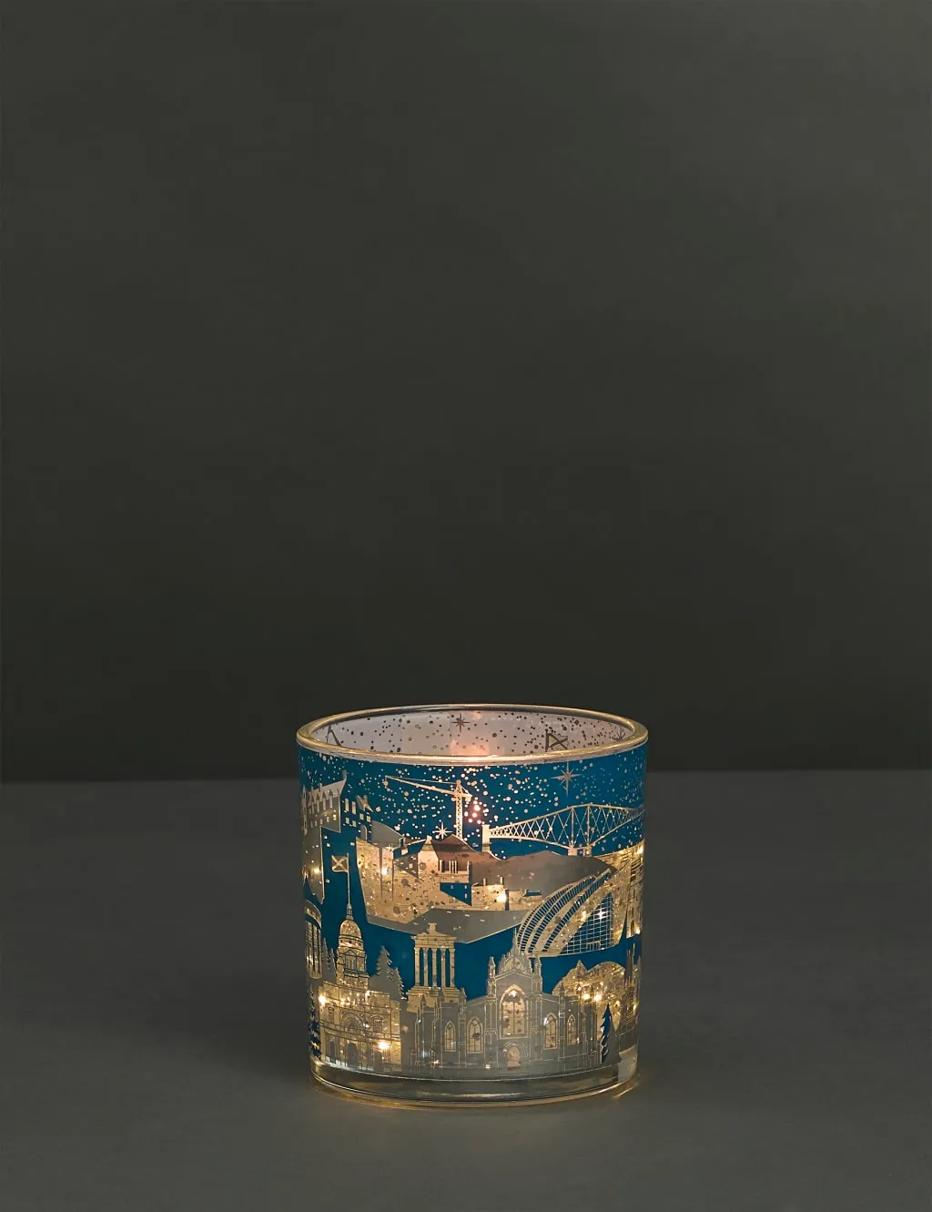 Light Up Scented Candle - Scotland Winter Scene image
