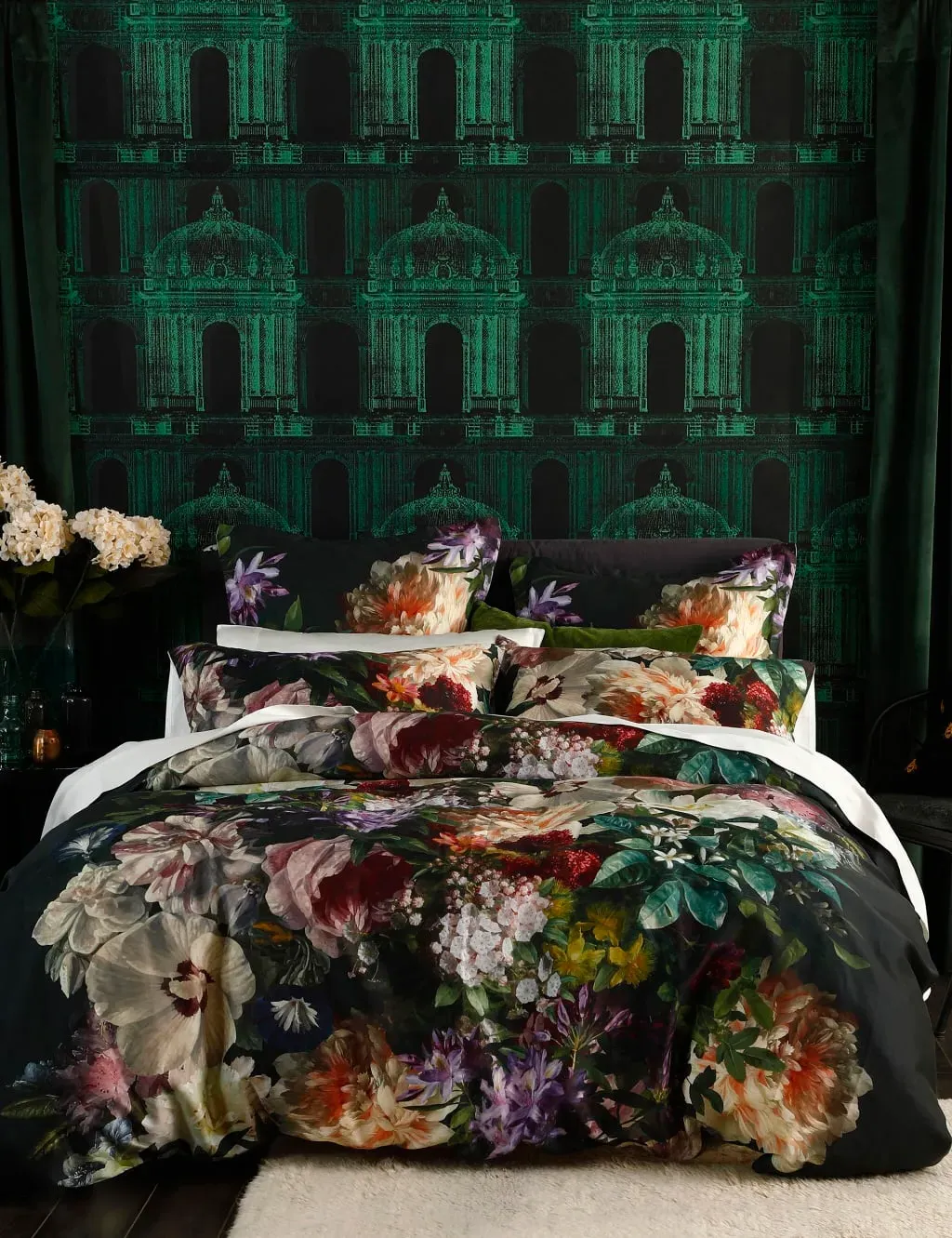 6FT Bedding Set Floral Print - Multi, Cotton