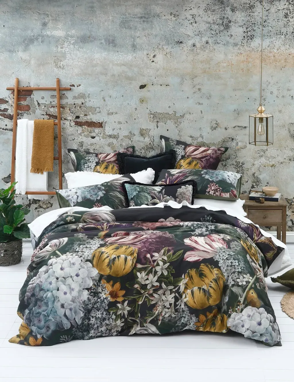 6FT Bedding Set Tulip Print - Multi, Cotton