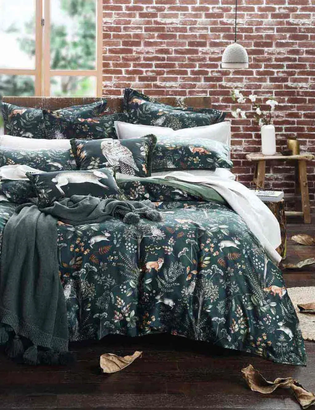 6FT Bedding Set Woodland Print - Multi, Cotton