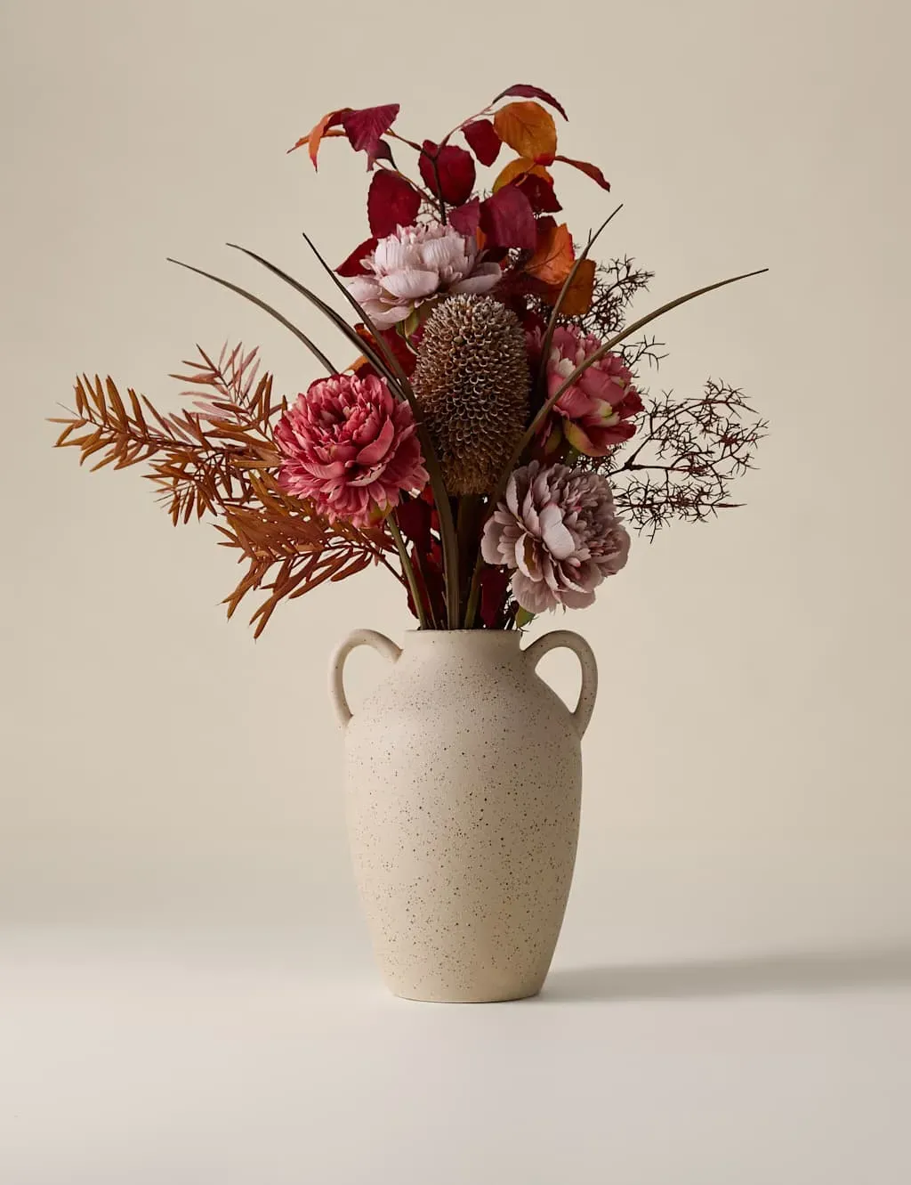 Artificial Mixed Arrangement - Cream, Ceramic