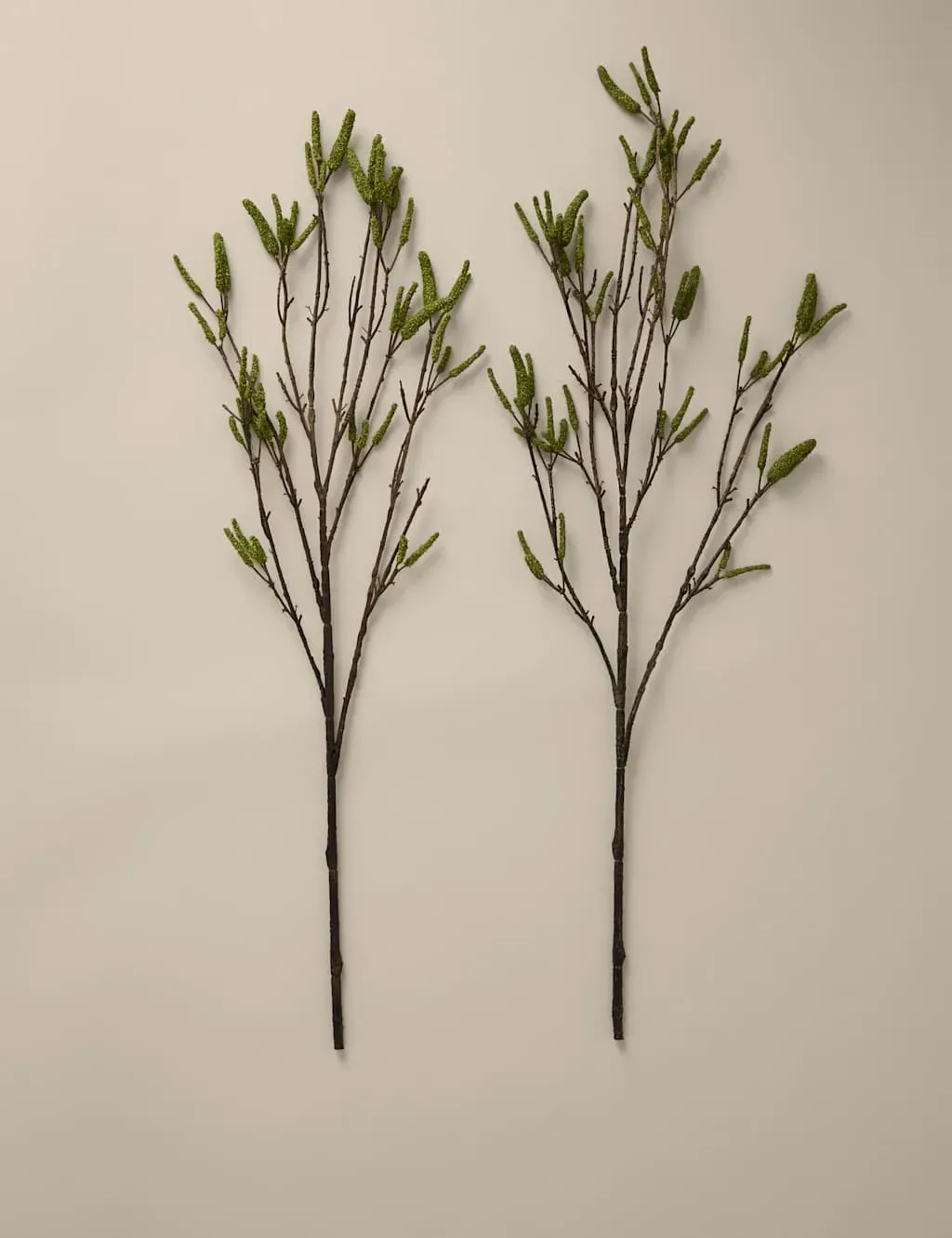 Set of 2 Artificial Catkin Stems - Green image
