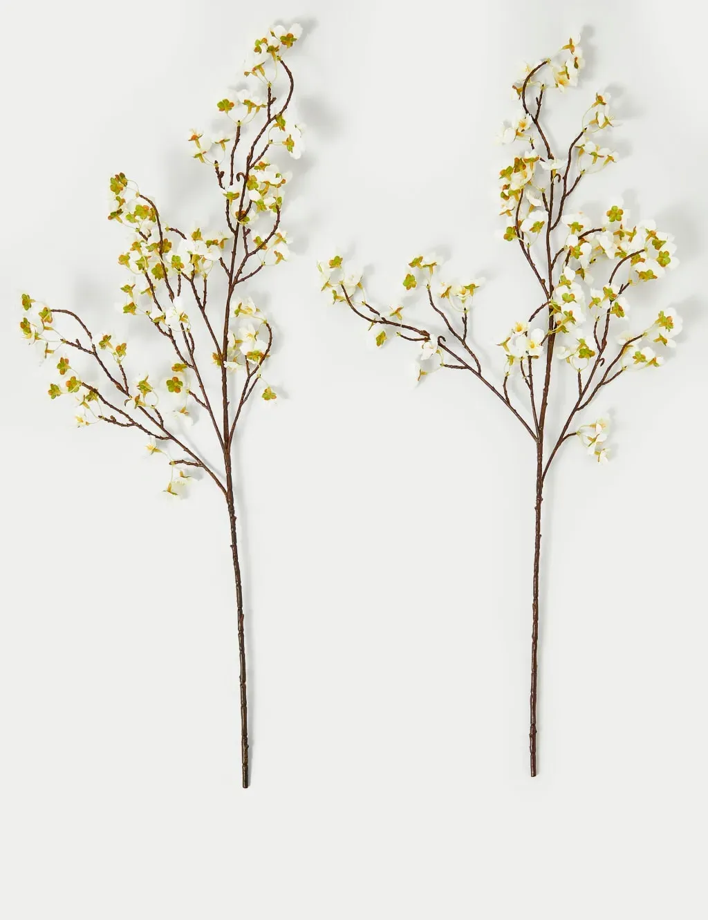 Set of 2 Cherry Blossom Stems - White Mix