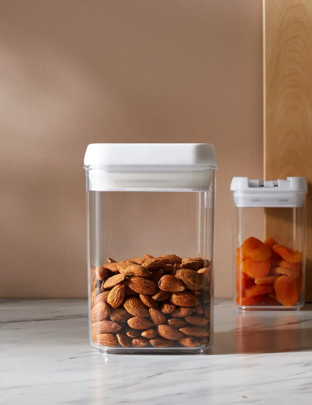 0.8L Food Storage Container - White Mix, Plastic