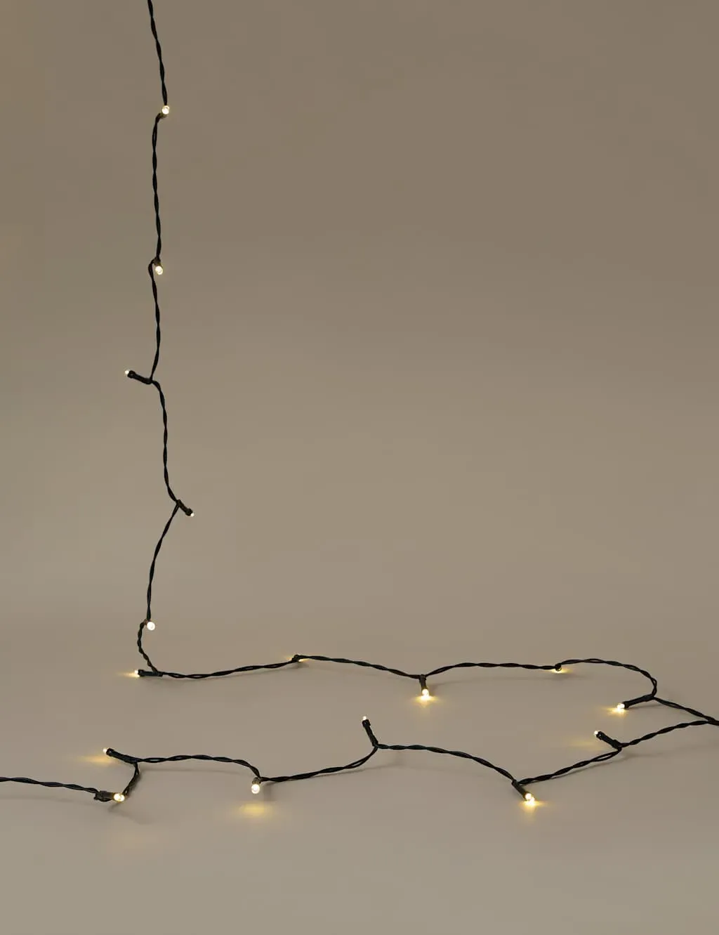 100 LED String Lights with Timer - White image
