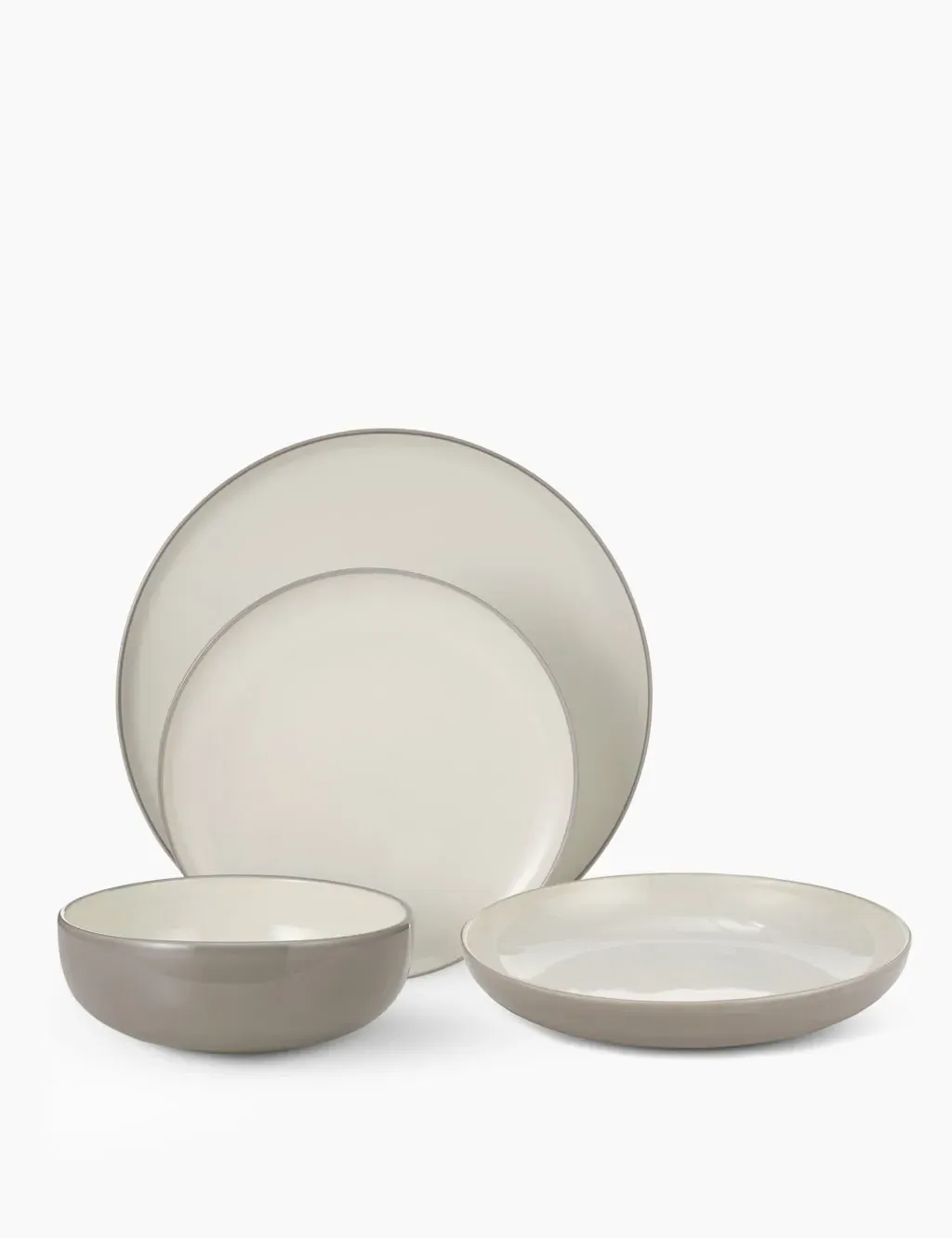 16 Piece Dinner Set - Grey, Stoneware image