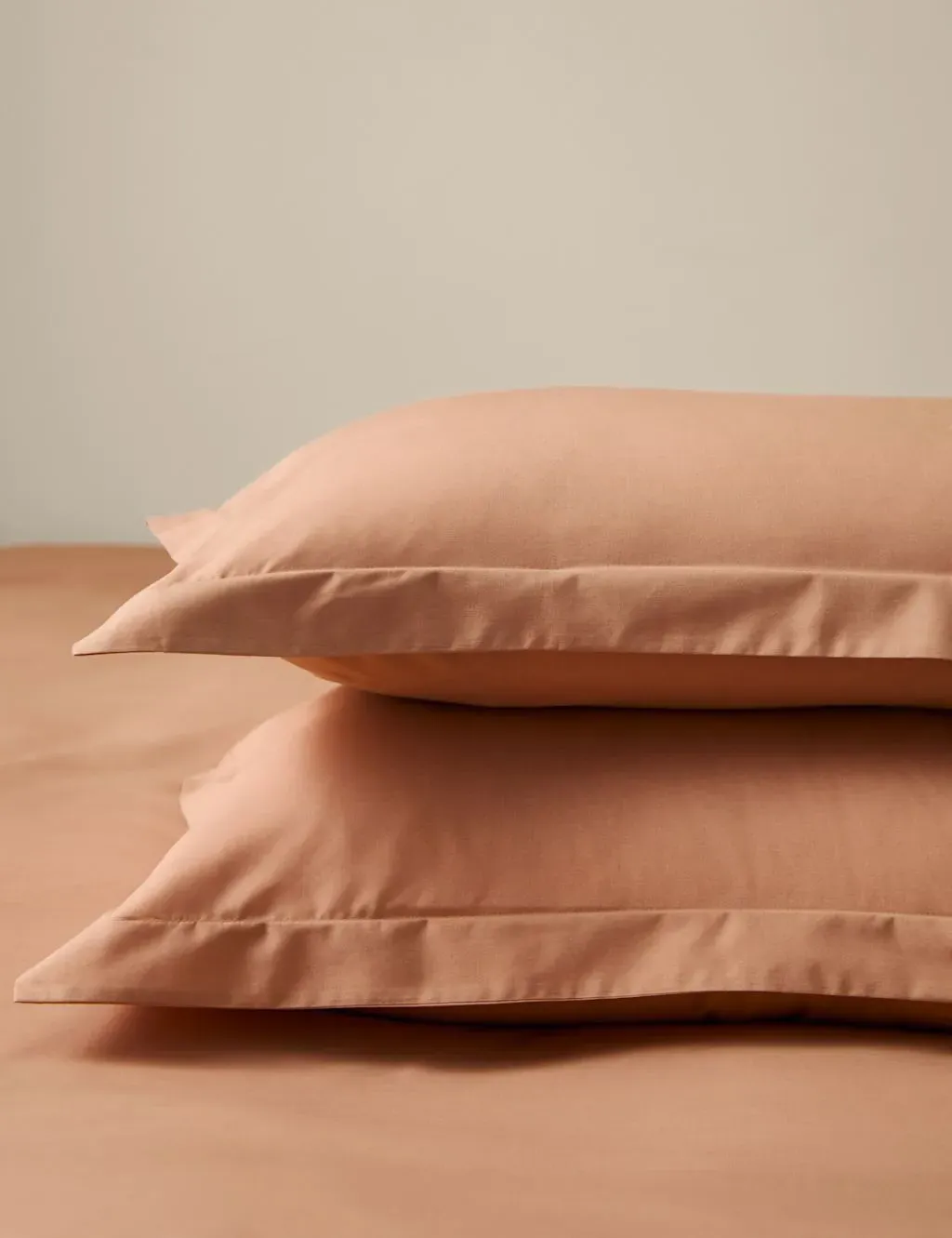 2 Pack Cotton Rich Oxford Pillowcases - Caramel