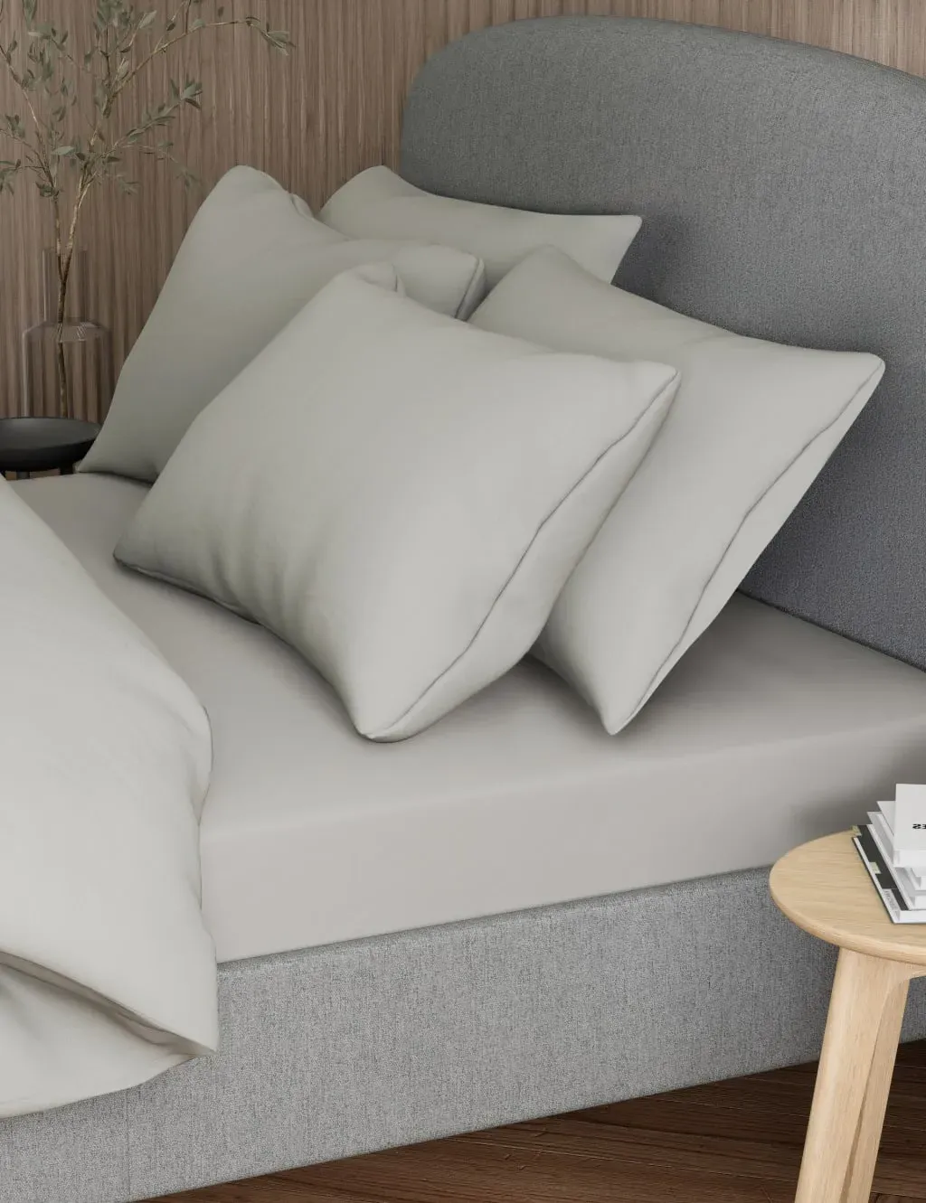 2 Pack Pillowcases 300 Thread Count - Cotton