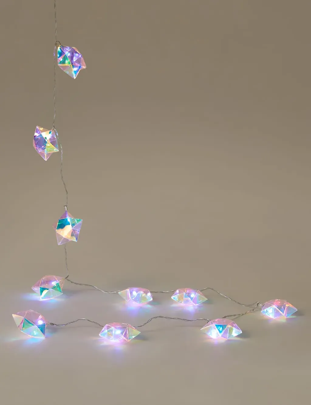 20 LED String Lights Iridescent Star - Multi