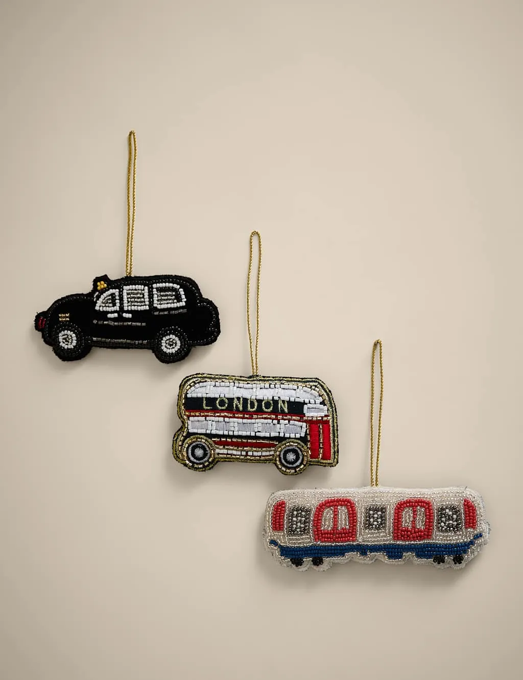 3-Pack Hanging Transport Decorations - Multi image