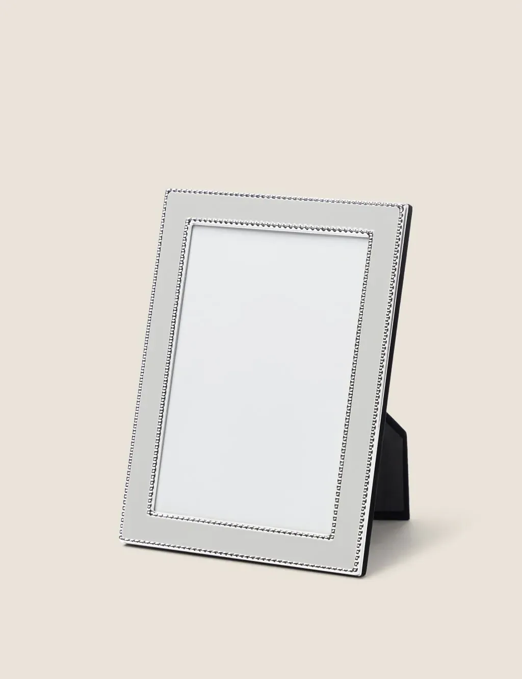 5x7 Photo Frame Beaded Design - Grey, Metal